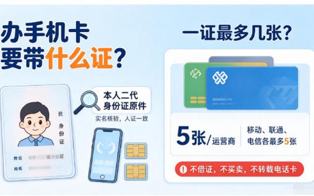 办理手机号需要哪些证件,一证名下最多能办几张电话卡? 办理手机号需要哪些证件,一证名下最多能办几张电话卡?